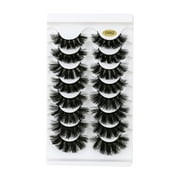 SEMIMAY False Eyelashes Fluffys 8D Lashes Cat-Eye Wispy Lashes 8 Pairs Pack Dramatic Long Thick Volume Eye Lashs Multipacks
